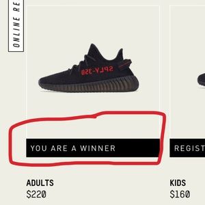 Yeezy 359 V2 Bred SIZE 6